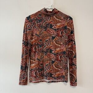 Chufy Forever Patagonia Zoe Paisley Southwestern Turtleneck Small